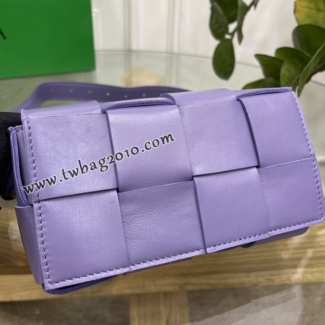 Bottega veneta高端女包 KF0015紫色 寶緹嘉CAEESTTE腰包 BV經典款手工編織手包腰包胸包斜挎包  gxz1202